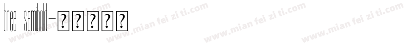 bree semibold字体转换